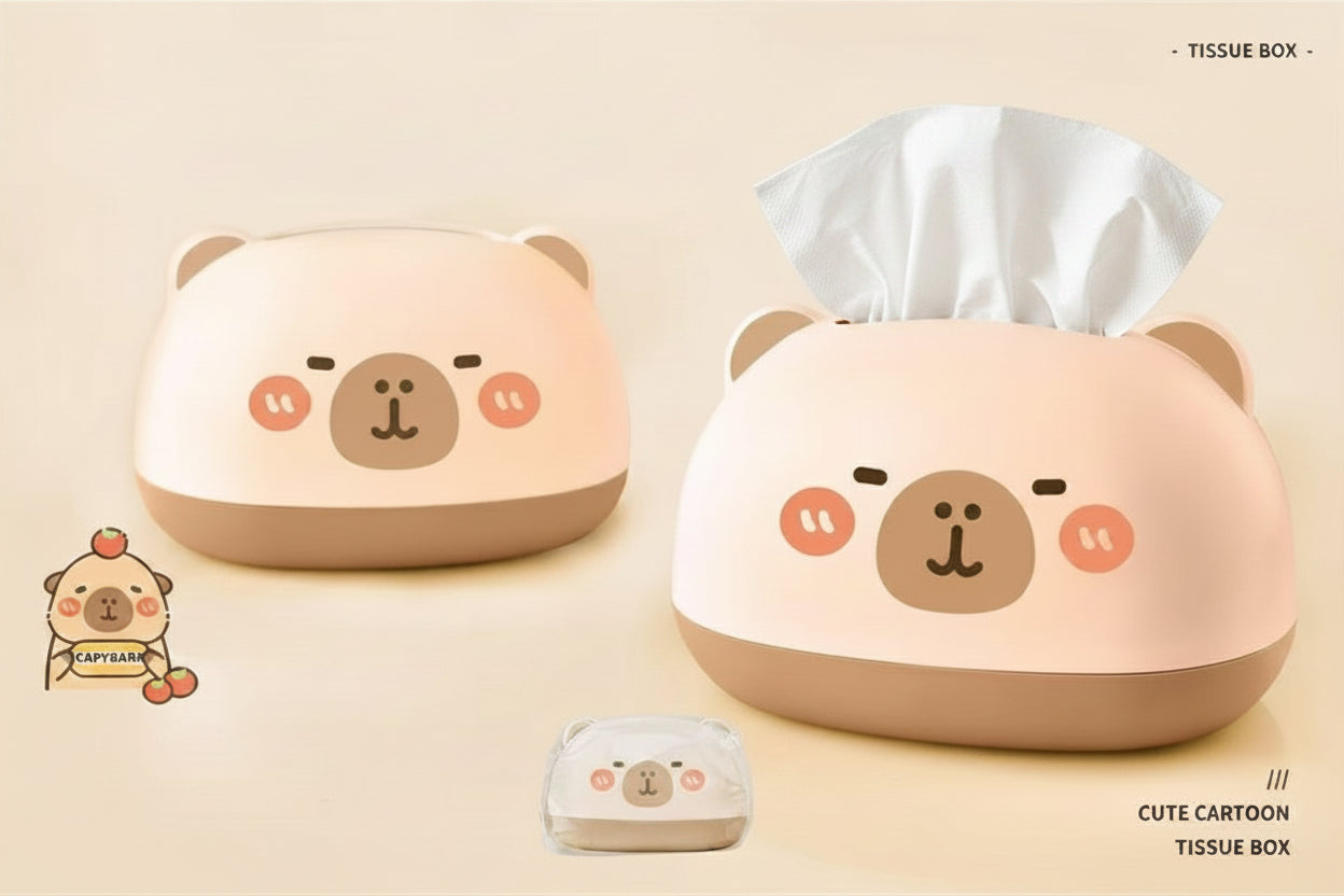 "Cute Capybara Tissue Box"