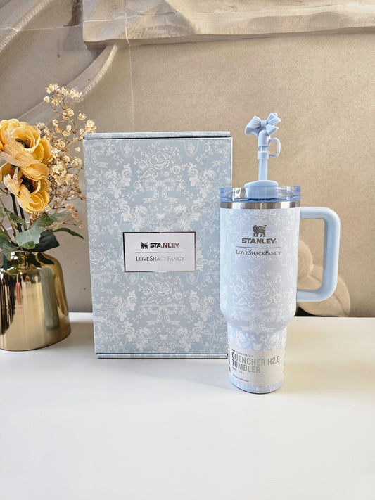 Premium Floral Edition Stanley FlowState Quencher H2.0 Tumbler 40oz (1.18L) | Limited Edition | Luxury Gift