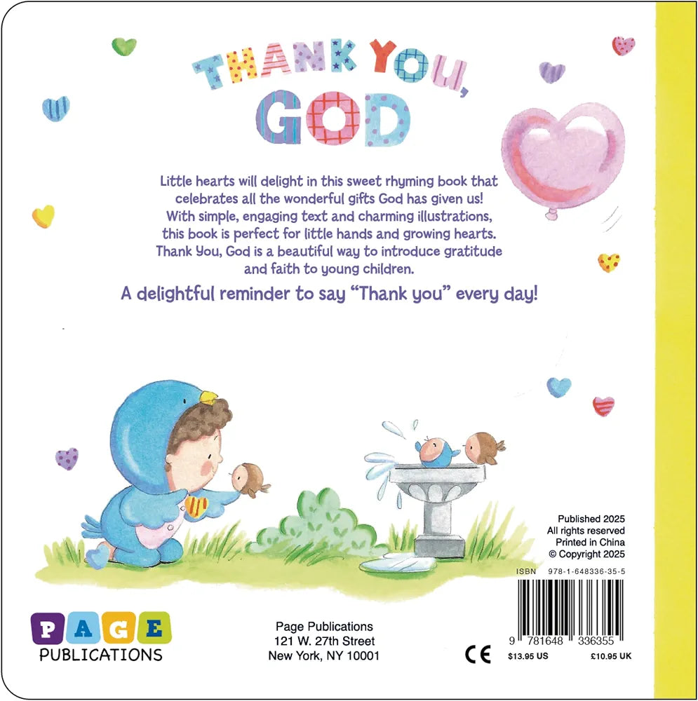 Thank You God (Padded Board Book): A Gentle Faith Book to Share with Little Ones