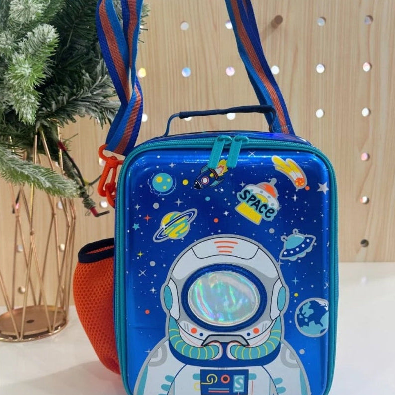Premium Kids Lunch Bag – Blue Galaxy Design.