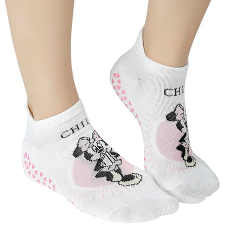 Disney Minnie Mouse Women’s Crew Socks – 2Pair Gift Set [Yoga Socks]