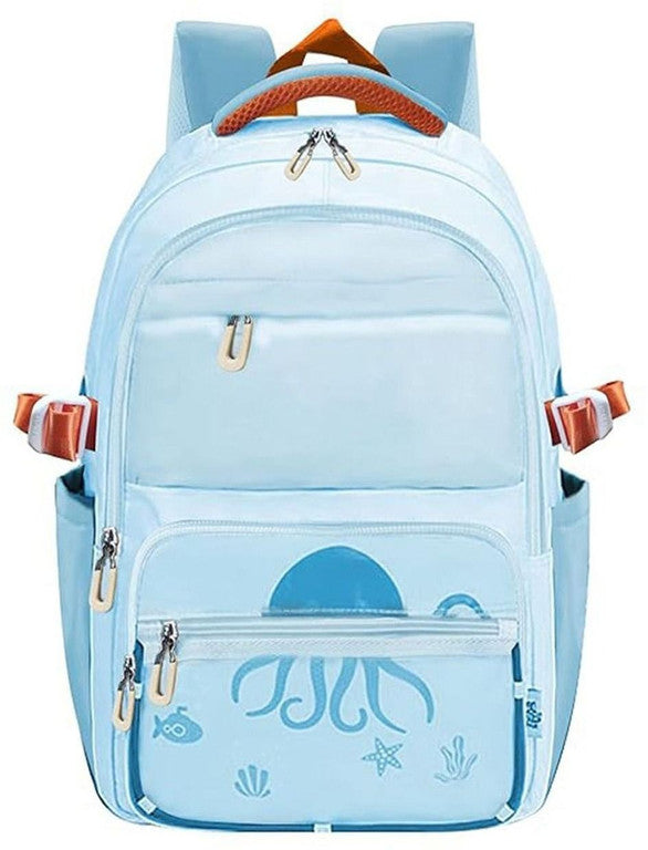 Sporty Ocean Multi-Compartment School Backpack