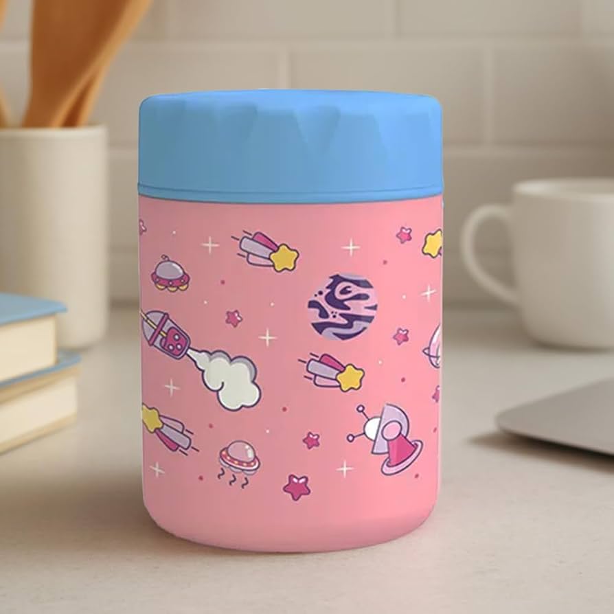 Kids Insulated Stainless Steel Food Jar – Space Design