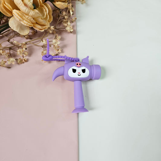 Cute Kuromi Hammer Choo Choo Keychain with Sound | Musical Sensory Bag Charm Toy