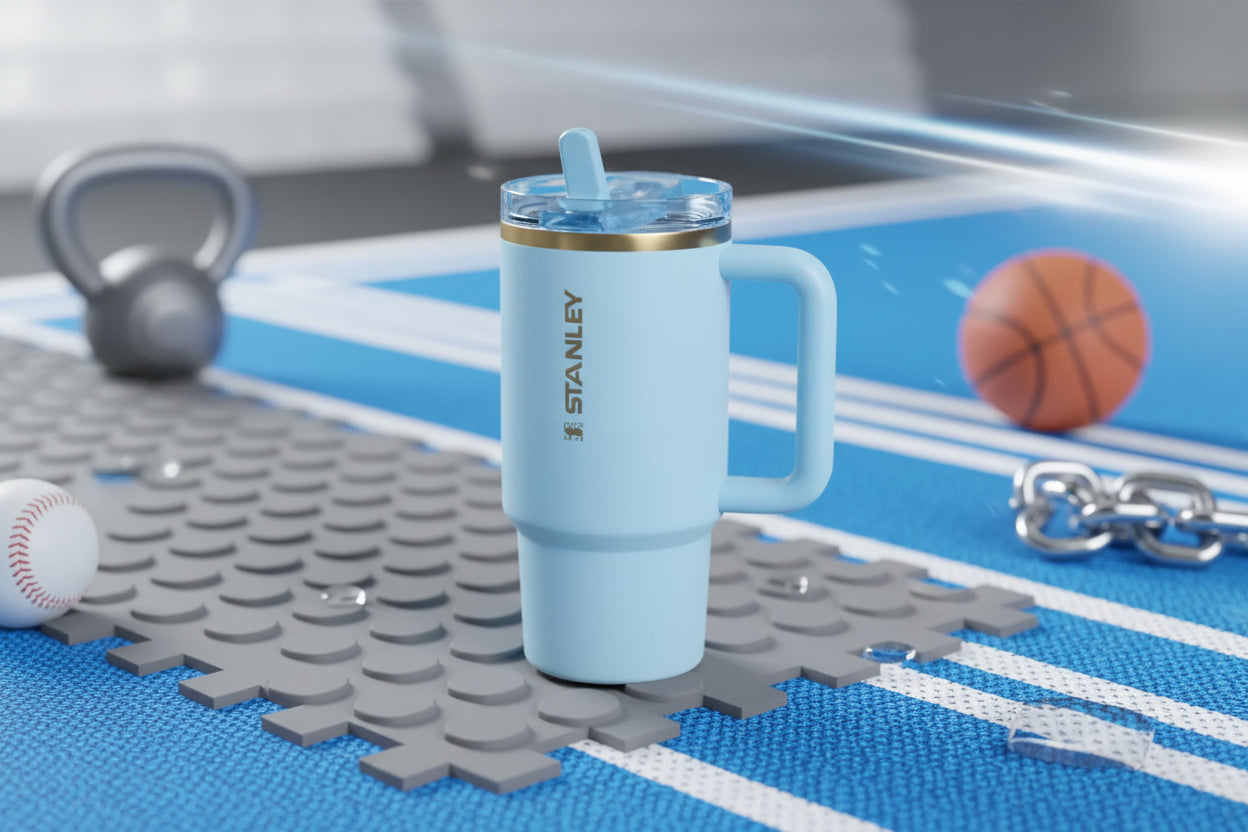The Messi x Stanley Quencher ProTour Flip Straw Tumbler | Blue | 40oz (1.18L)