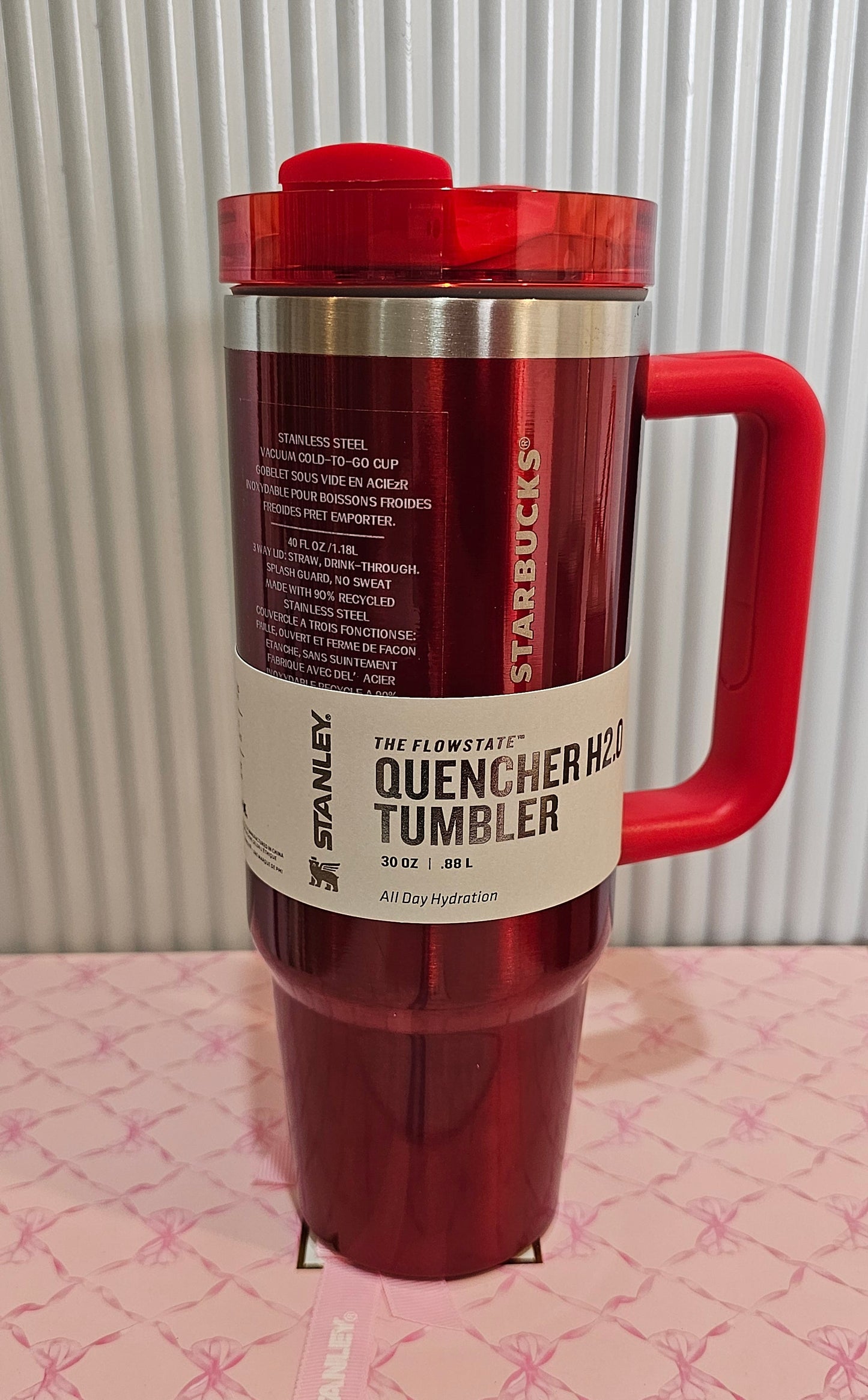 Starbucks x Stanley Limited Edition FlowState™ Tumbler – Gloss Mehroon | 30oz (.88L)