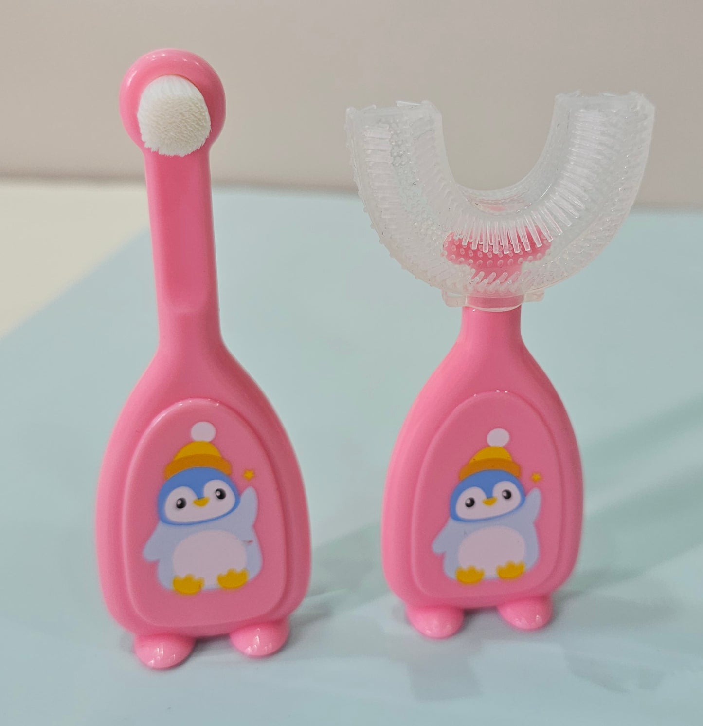 Tounge Cleaning Hygienic New Born Baby Soft Silicon Oral Care Finger Toothbrush for New Born Baby (Age 0 Month +)