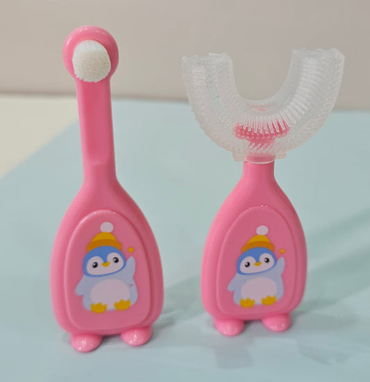 Tounge Cleaning Hygienic New Born Baby Soft Silicon Oral Care Finger Toothbrush for New Born Baby (Age 0 Month +)