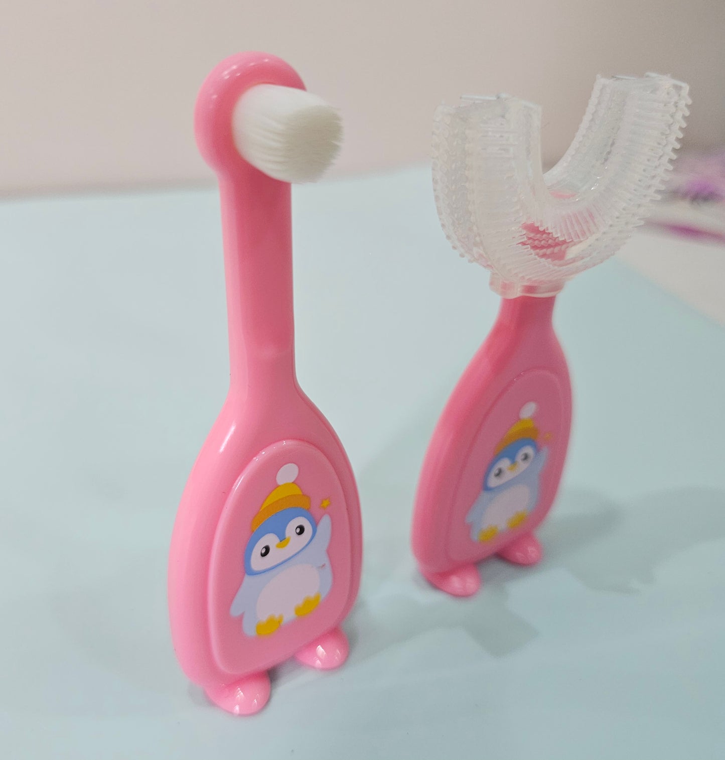 Tounge Cleaning Hygienic New Born Baby Soft Silicon Oral Care Finger Toothbrush for New Born Baby (Age 0 Month +)
