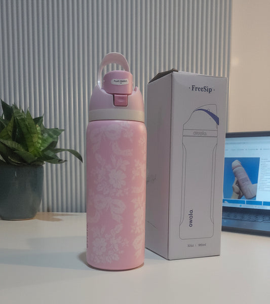 Owala Floral & Bow Aesthetic Sip N Swig Bottle – 945ml