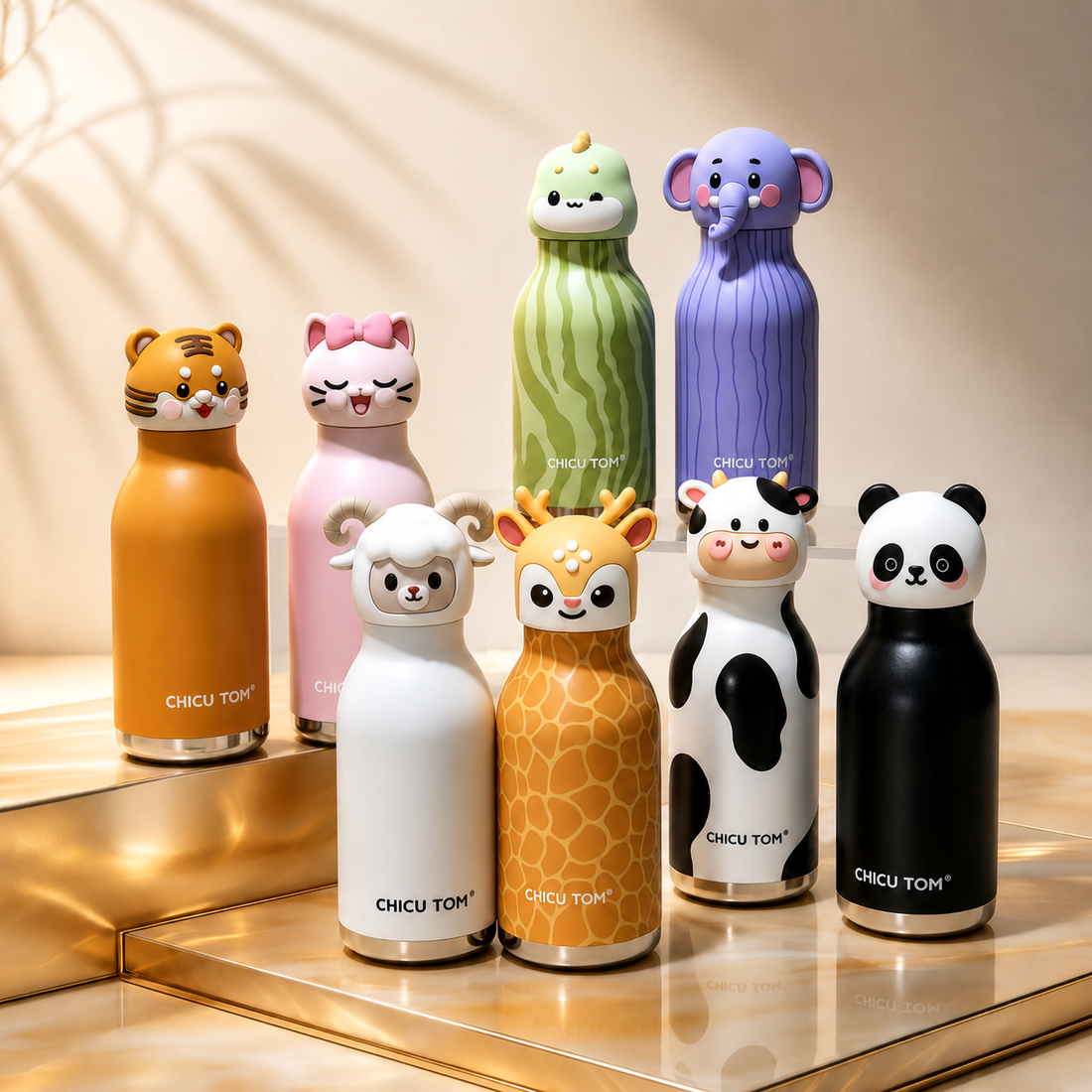 Chicu Tom - 3D Animal Steel Bottle