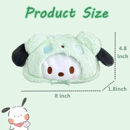 Cute Plush Cartoon Character Pencil Pouch