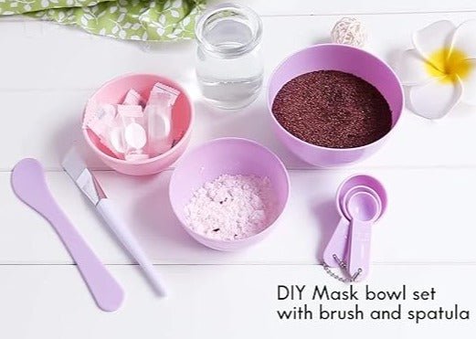 Face Mask Mixing Tool with Spoon and Brush
