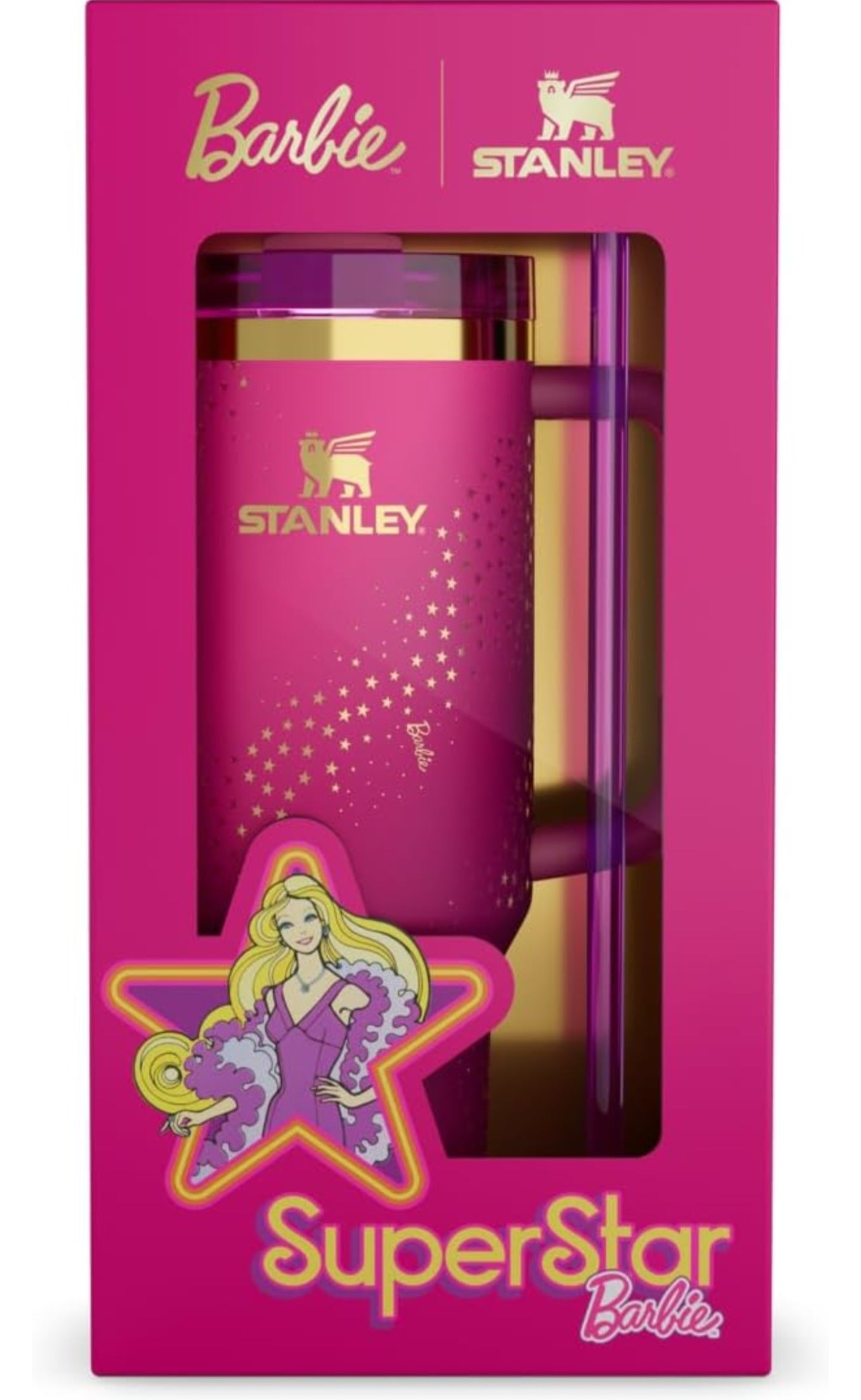 Stanley X Barbie '70s Superstar Quenceher 40oz | 1.18L | Limited Edition.