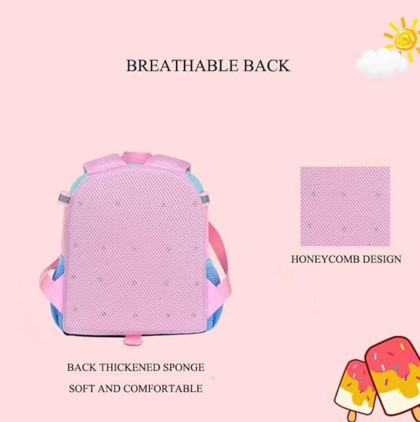 Premium Unicorn 3D School Backpack – Lavender