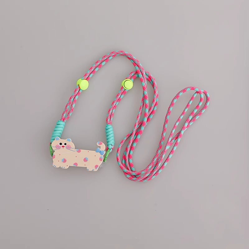 Cute Kitty Crossbody Phone Strap | Kawaii Braided Phone Lanyard