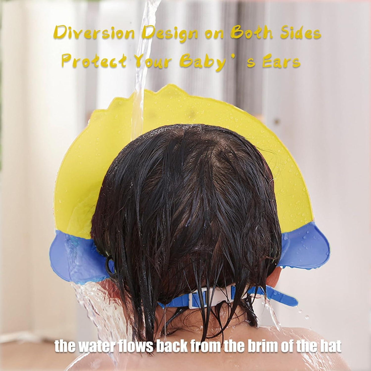 Adjustable Kids Shampoo Shower Cap – Eye Protection Bath Hat
