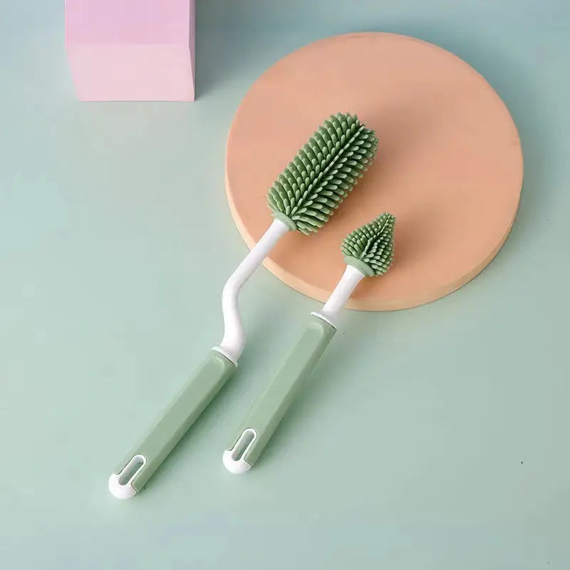 Silicone Bottle Cleaning Brush Set.