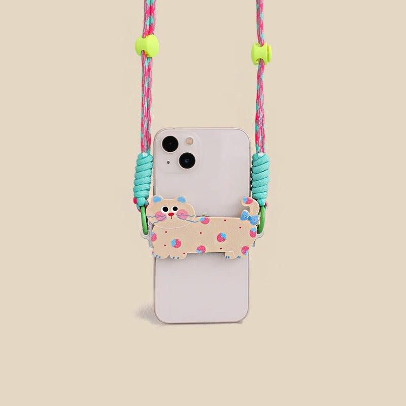 Cute Kitty Crossbody Phone Strap | Kawaii Braided Phone Lanyard