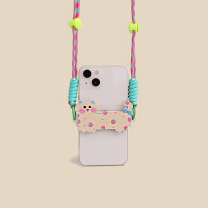 Cute Kitty Crossbody Phone Strap | Kawaii Braided Phone Lanyard