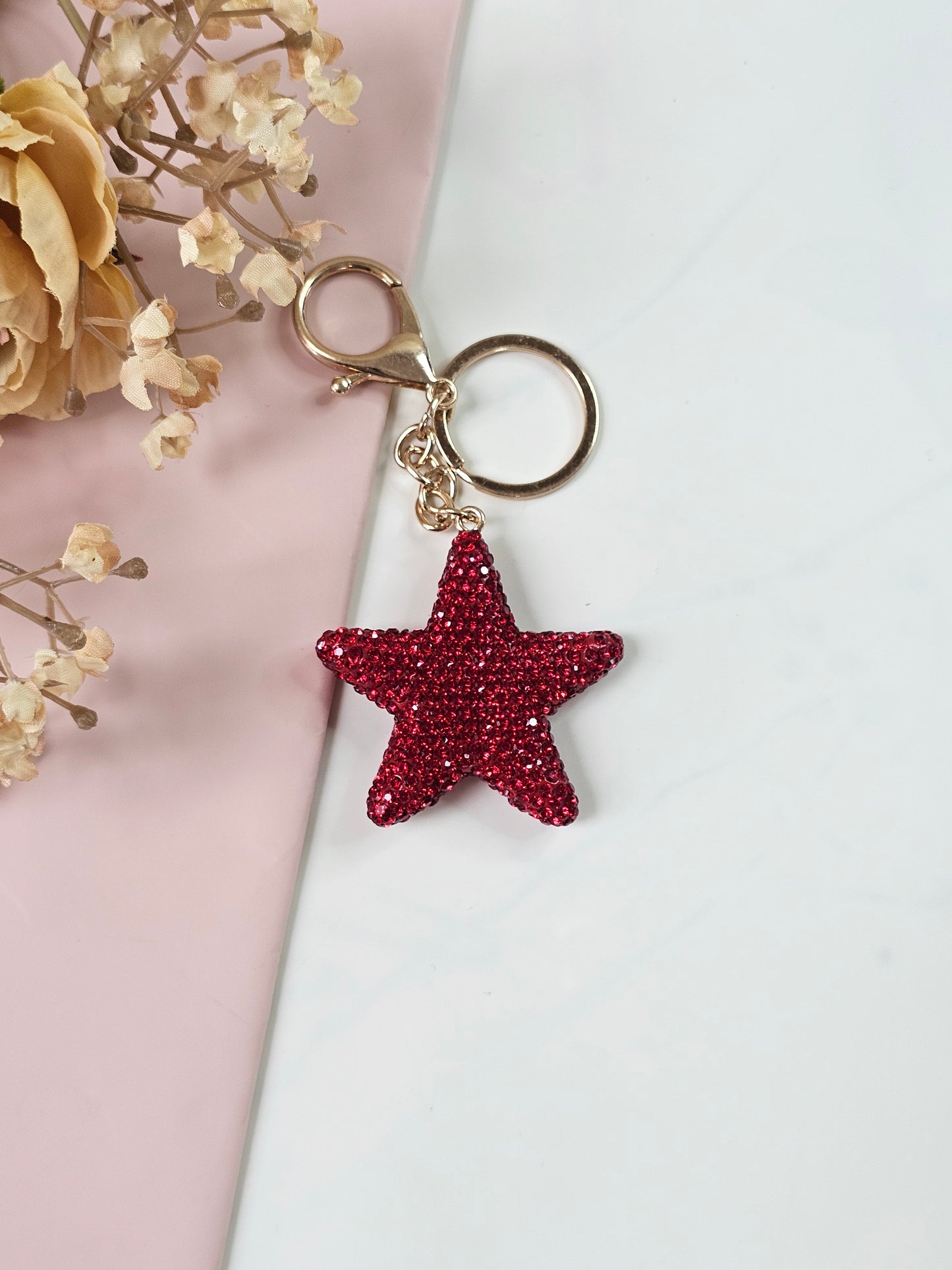 Chic Pinteresty Rhinestone Keychain & Bag Charm | Aesthetic Bag Accessory