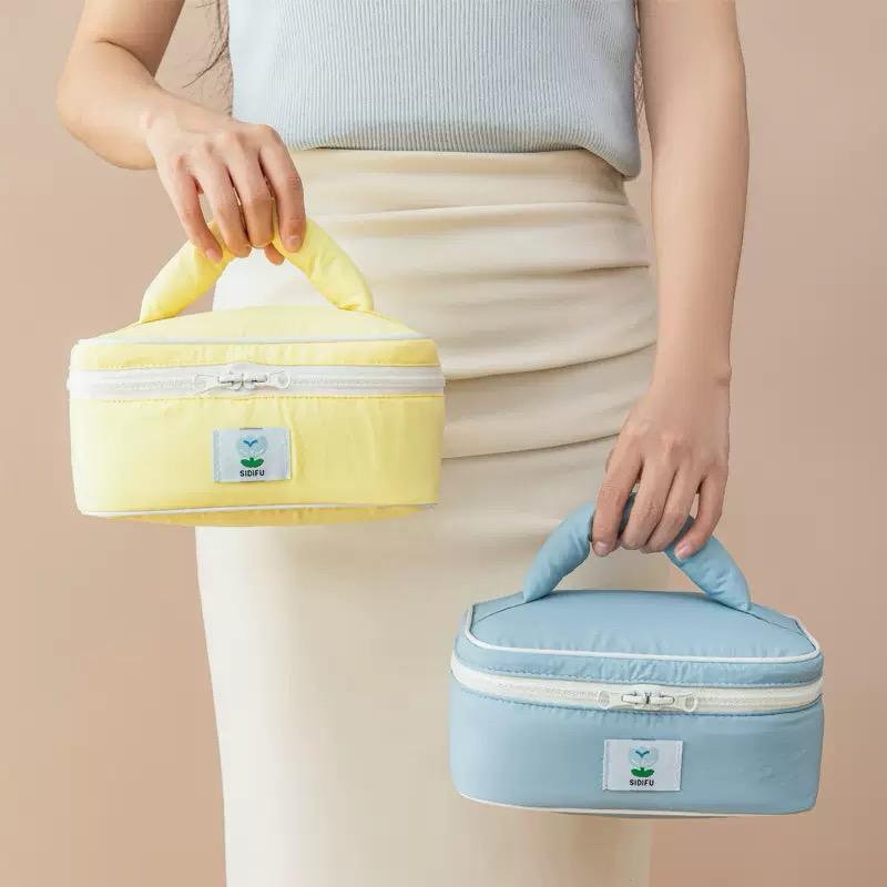 PASTEL COLOUR COMPACT SIZE MULTI-UTILITY KIT POUCHES.