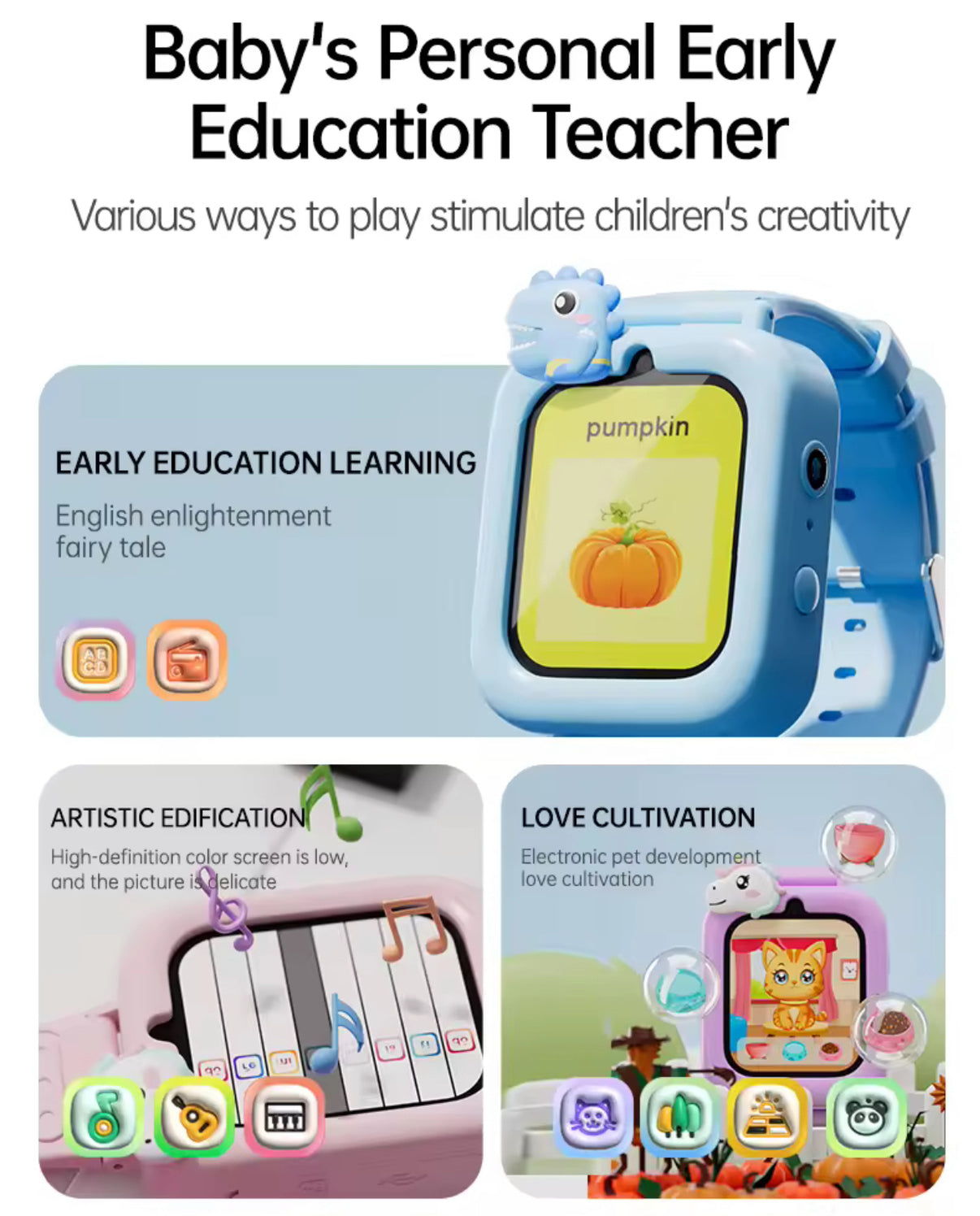 KOOOL Kids Smart Watch with Games & Camera