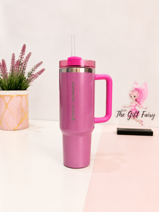 Stanley x Starbucks Winter Pink FlowState Quencher Tumbler 30oz | .88L. | 999B