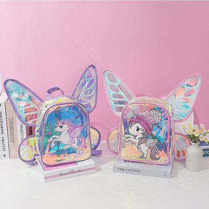 Unicorn Fairy Wings Preschool Backpack for Kids