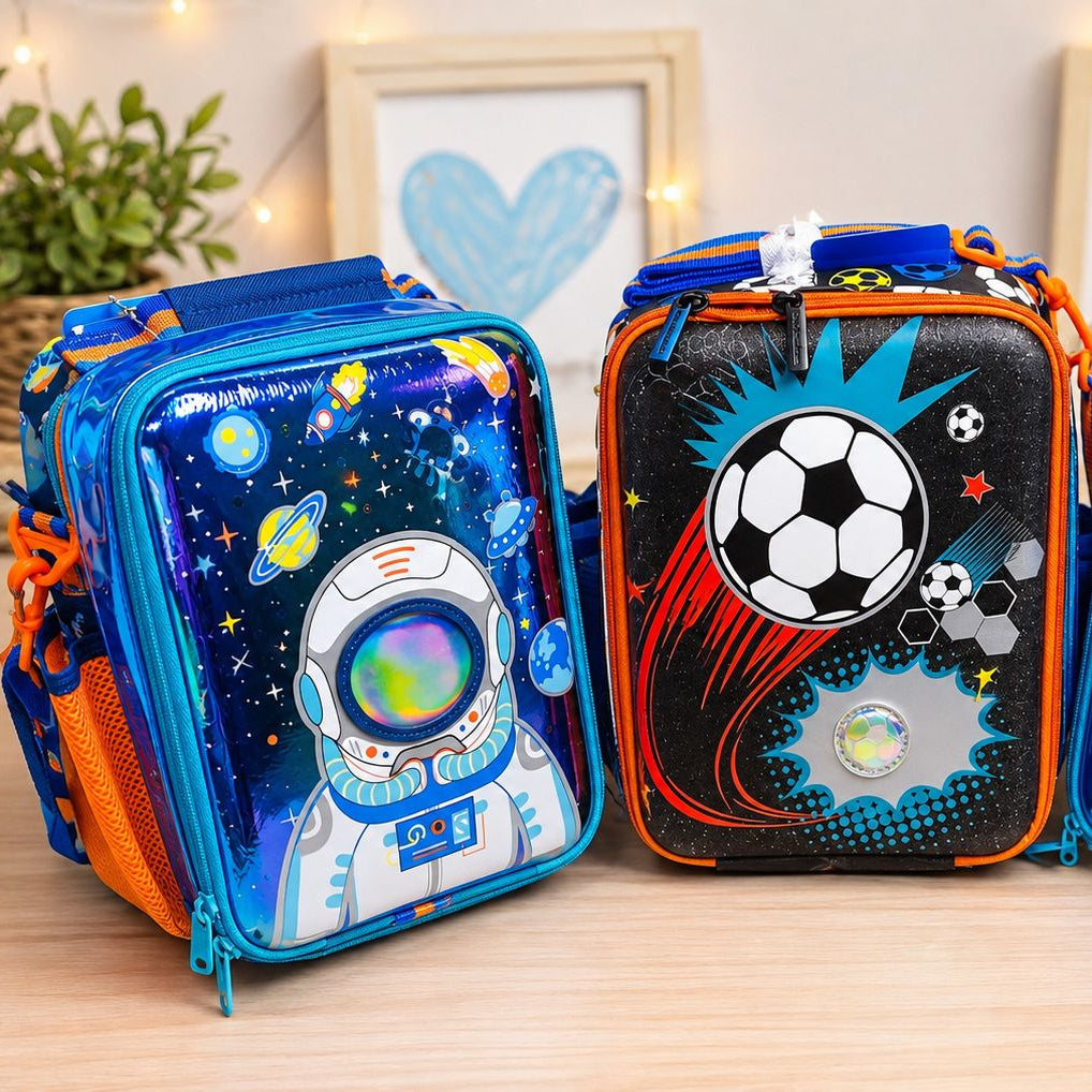 Premium Kids Lunch Bag – Blue Galaxy Design.