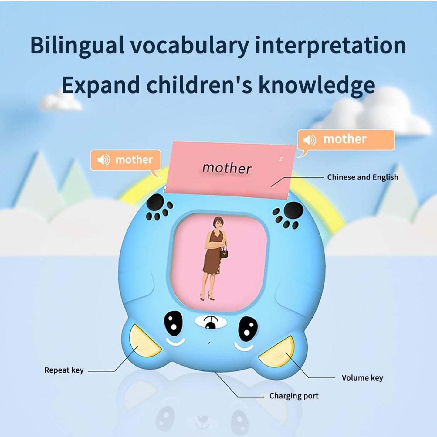 Kids Talking Flash Card Learning Toy with Audio.