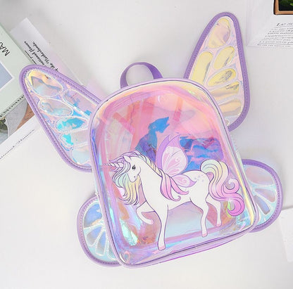 Unicorn Fairy Wings Preschool Backpack for Kids