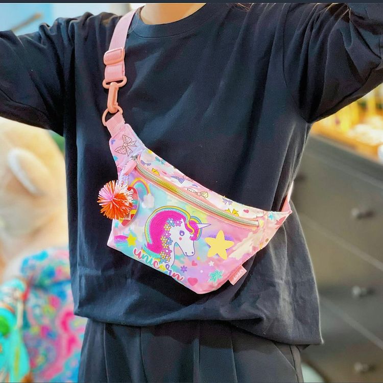 Vest Kids Cartoon Waist/Crossbody Bag.