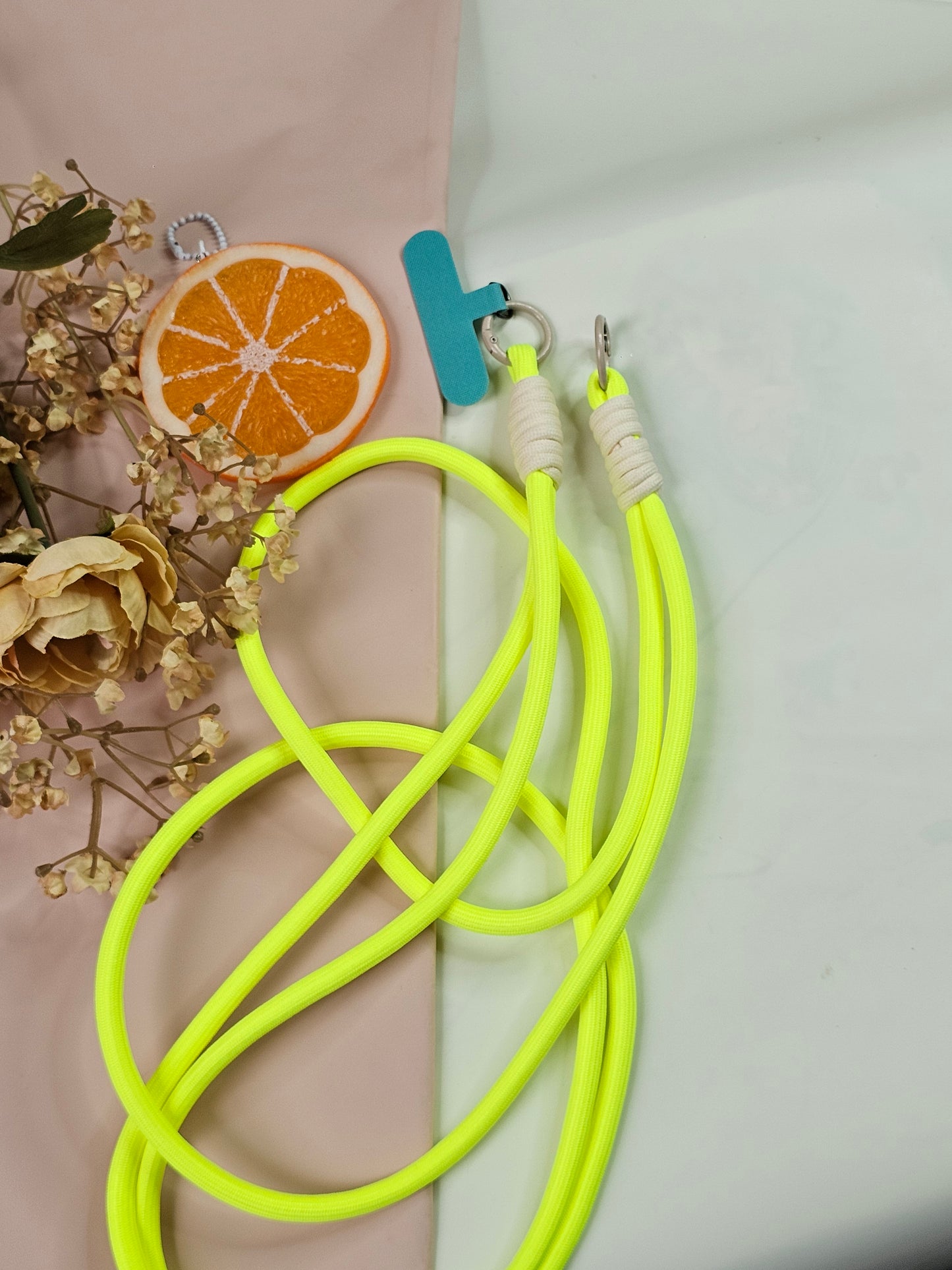 Elastic Braided Crossbody Phone Lanyard | Adjustable Mobile Strap