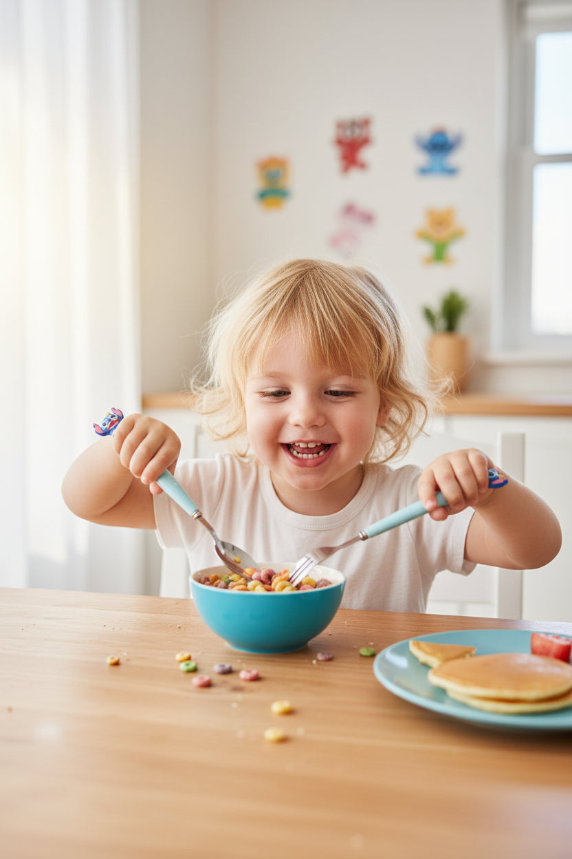 Lilo & Stitch Cutlery Set – Cute Spoon & Fork with Portable Box