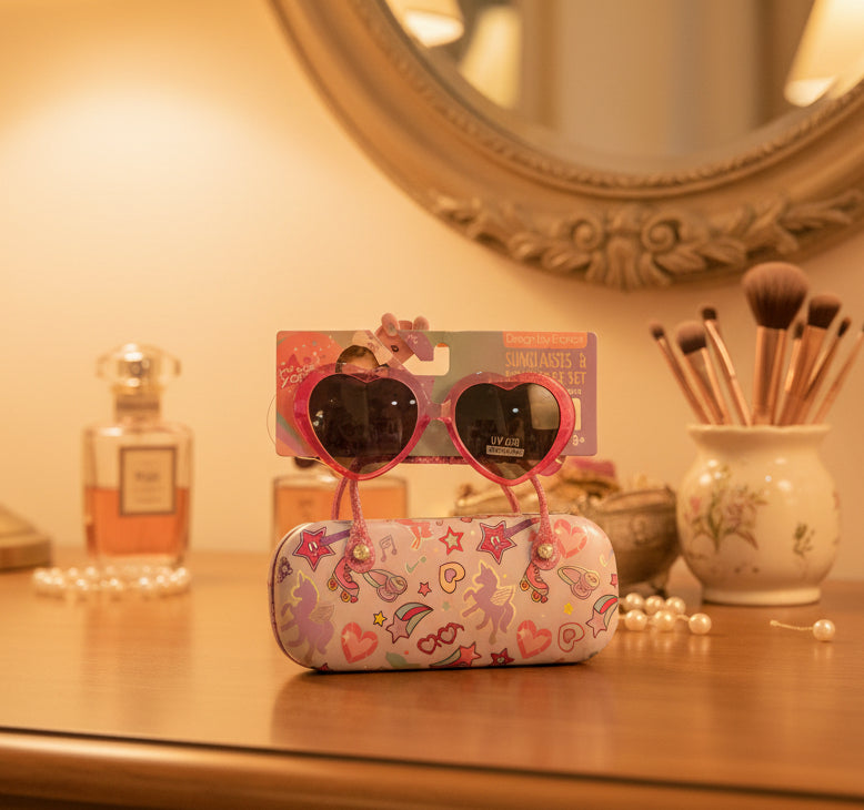 Premium Unicorn Sunglass with Exclusive Print Case |UV Protection Shades for Girls.