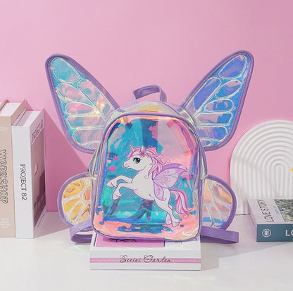 Unicorn Fairy Wings Preschool Backpack for Kids