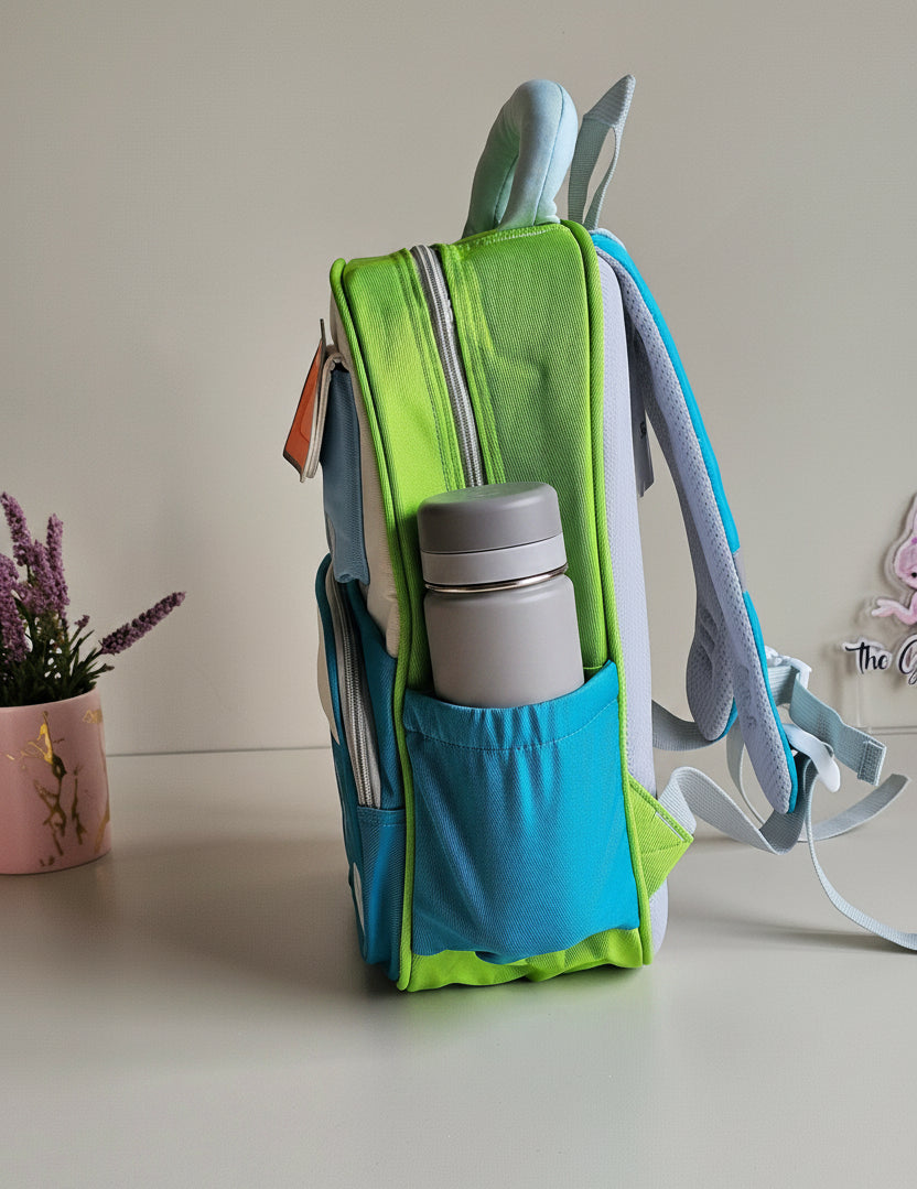 Cooool Preschool Backpack | 4 Pockets | Padded Back Support | Soft Plush Handle | Kids Backpack.