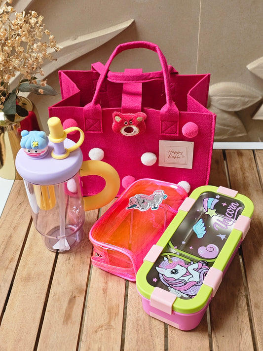 Rakhi Hamper |                             Pink Kids Hamper | Premium Gift Set for Girls | Birthday, Rakhi & Return Gift.