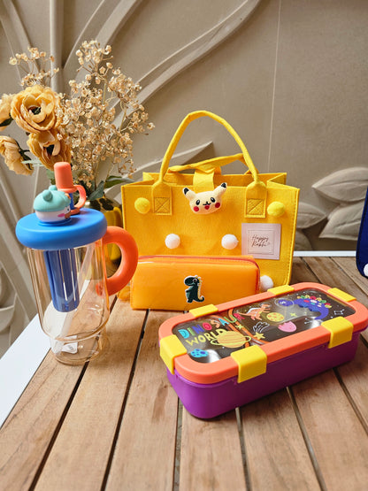 Rakhi Hamper |                   Premium Yellow Kids Hamper | Customisable Gift Set | The Gift Fairy