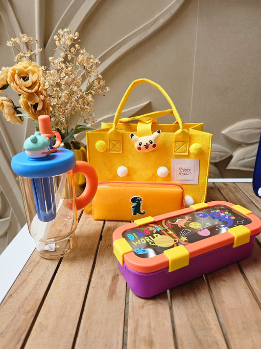 Rakhi Hamper |                   Premium Yellow Kids Hamper | Customisable Gift Set | The Gift Fairy
