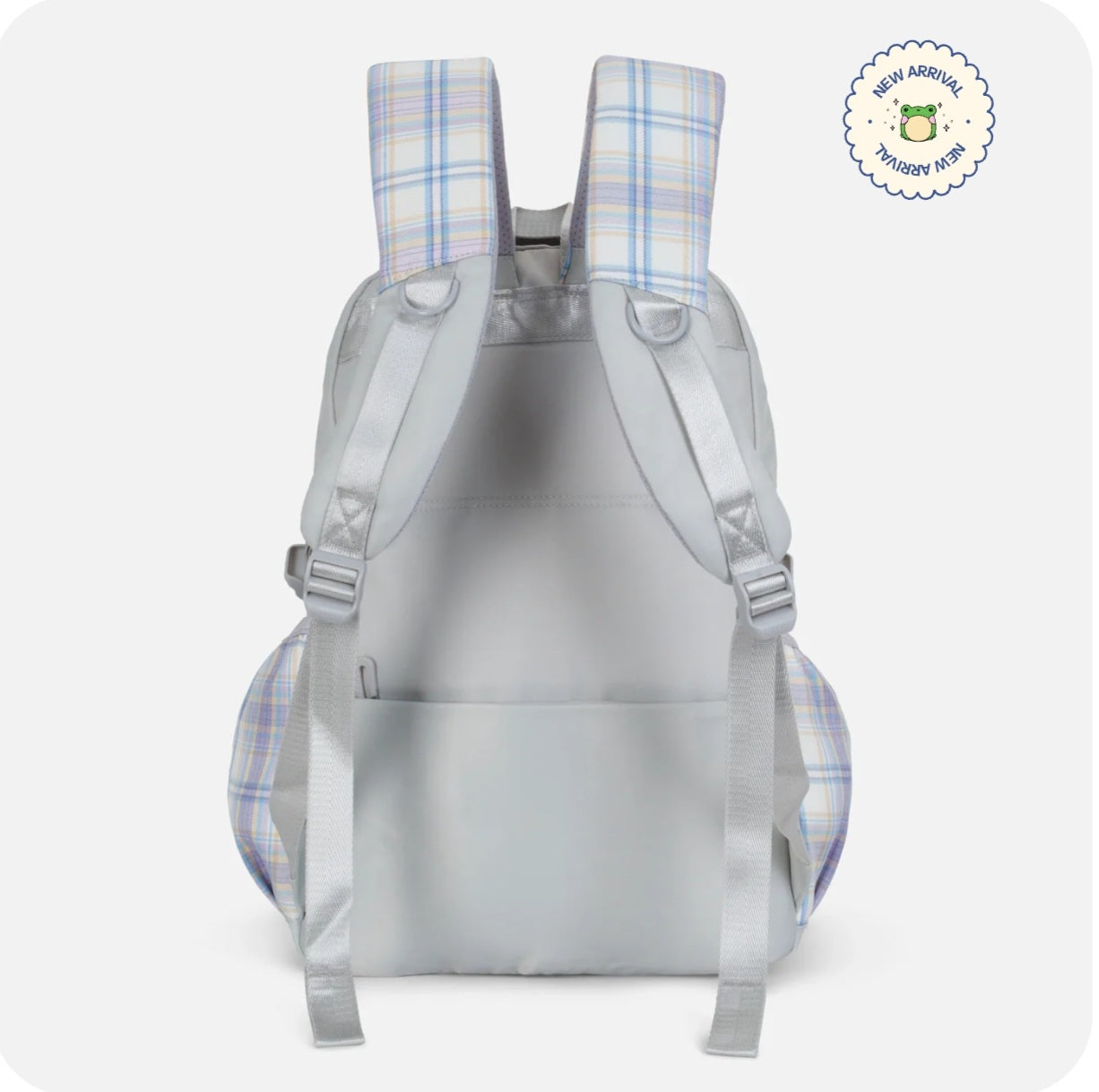 Korean Style checkered Luxury School Backpack.