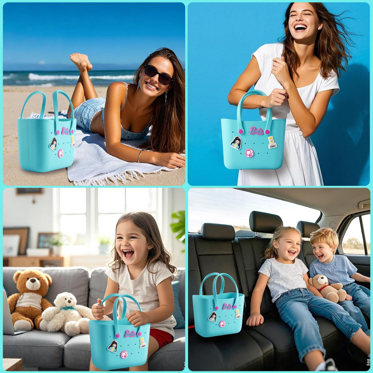Barbie Charm Tote Bag - Miniso