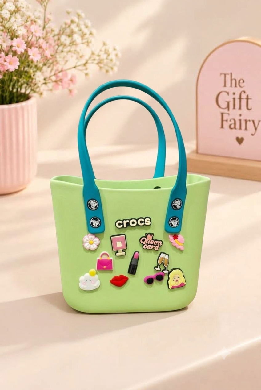 Crocs Charm Tote Bag – Cute & Trendy Everyday Tote.