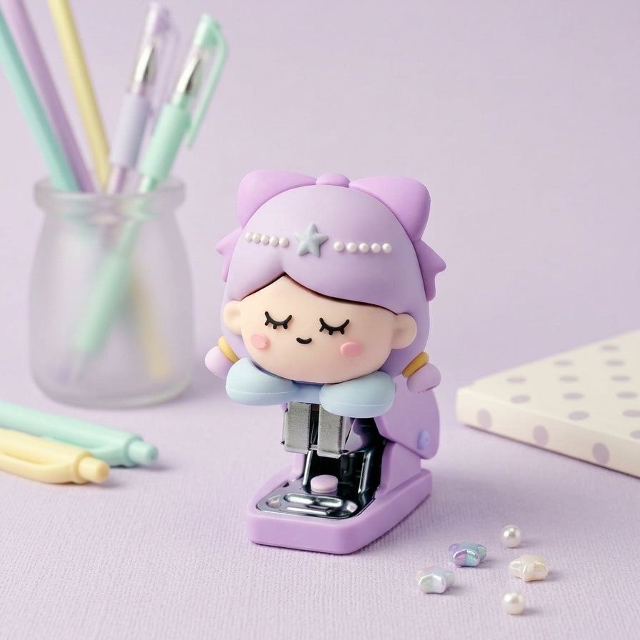 Cute Cartoon Mini Stapler | Panda, Astronaut & Mermaid