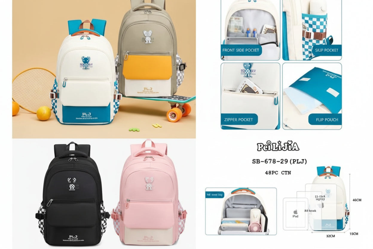 Multi-Compartment Kids Backpack | Waterproof School Bag with Laptop Space.          [9-14 years]