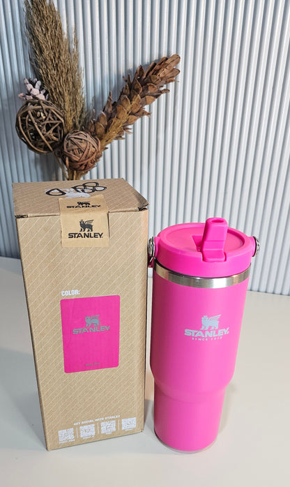 Stanley The IceFlow Flip Straw Tumbler.                                     [Rose Red] | .887ml | 30oz 881D