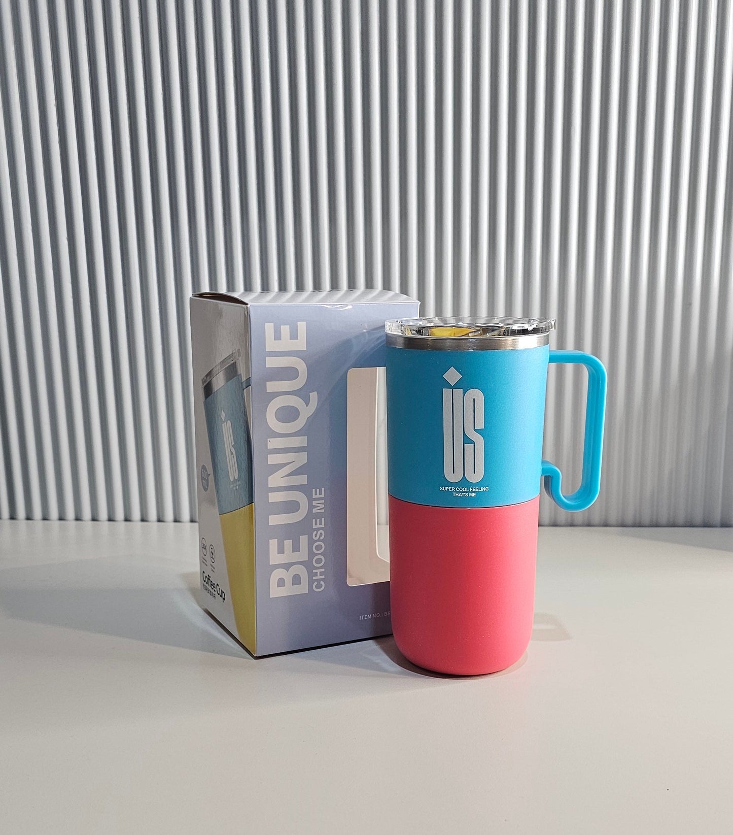 Coffee Tumbler with Detachable Glass Cup | 600ml | SUS304 Stainless Steel