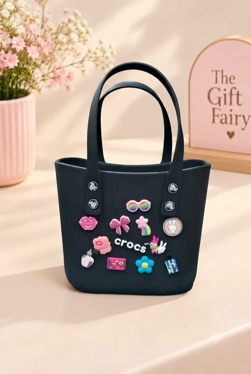 Crocs Charm Tote Bag – Cute & Trendy Everyday Tote.