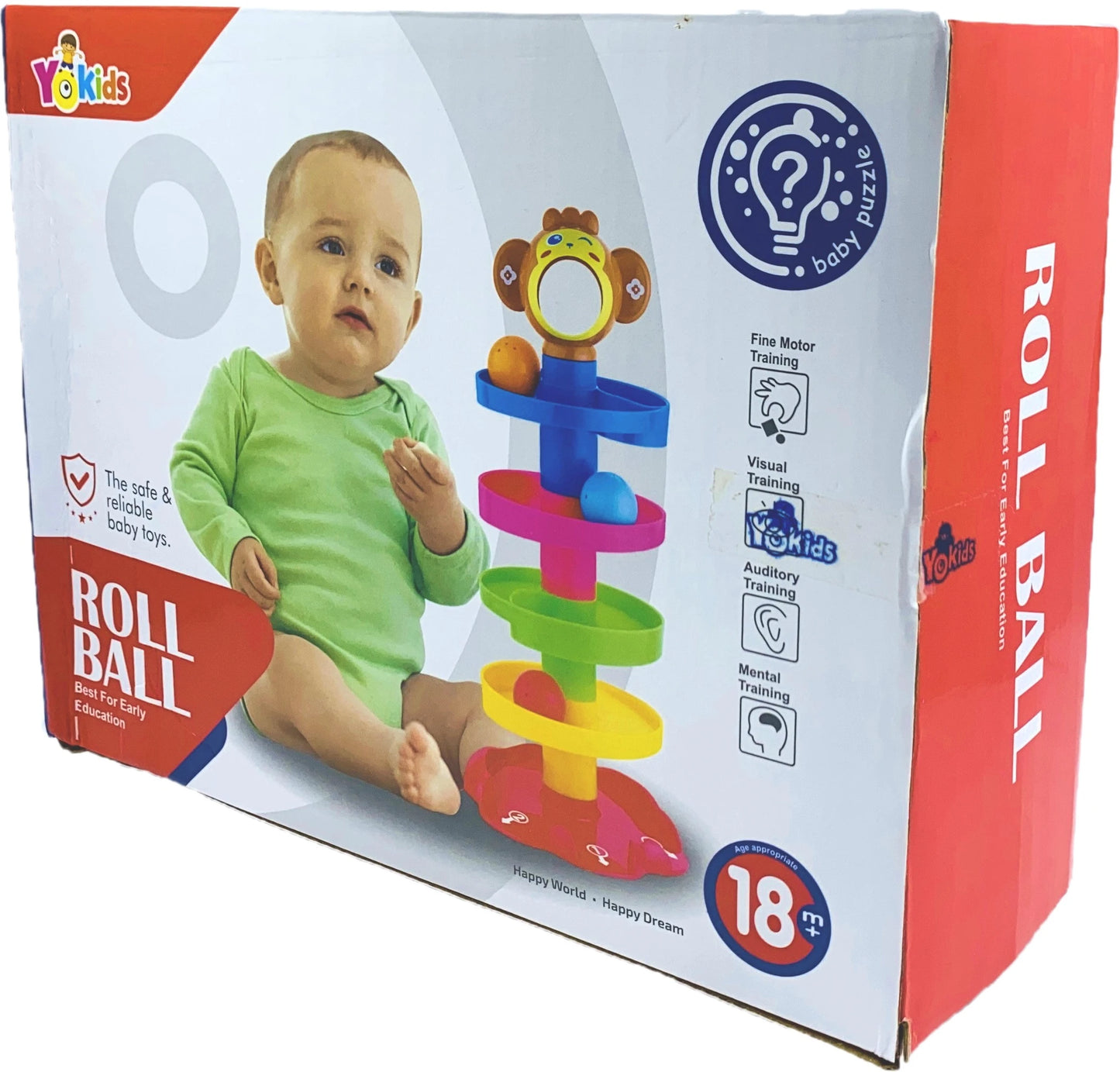 Roll Ball Tower Toy – Rolling Ball Stacking Game (18+ Months)